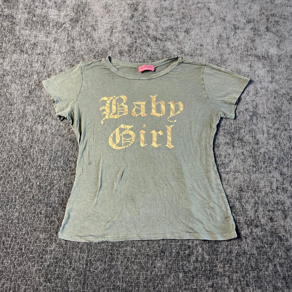 Unbranded Women's Green and Grey T-shirt